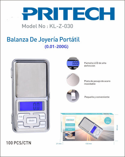 PRITECH Báscula digital KL-Z-030