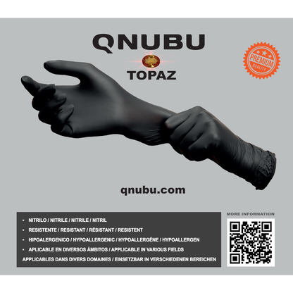 QNUBU Topaz - Guantes de nitrilo profesionales