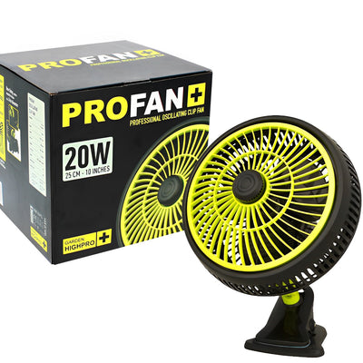 GARDEN HIGH PRO Ventilador Clip Fan Oscilante 2.0 de 25cm 20W