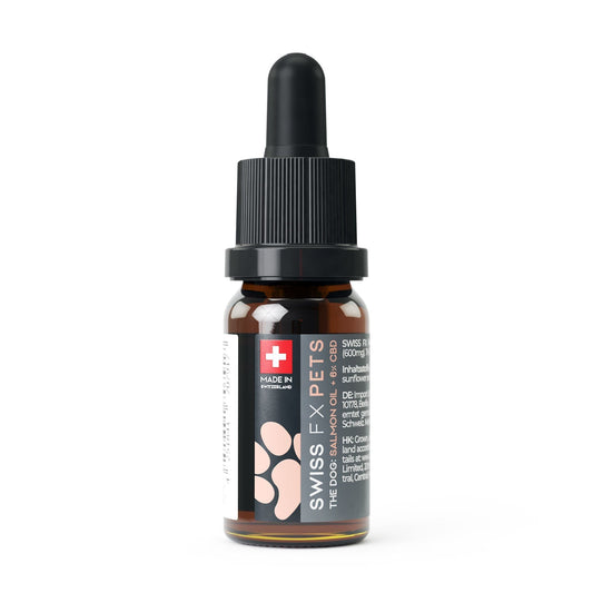 SWISS FX Aceite de CBD para perros 6% Sabor: Salmón